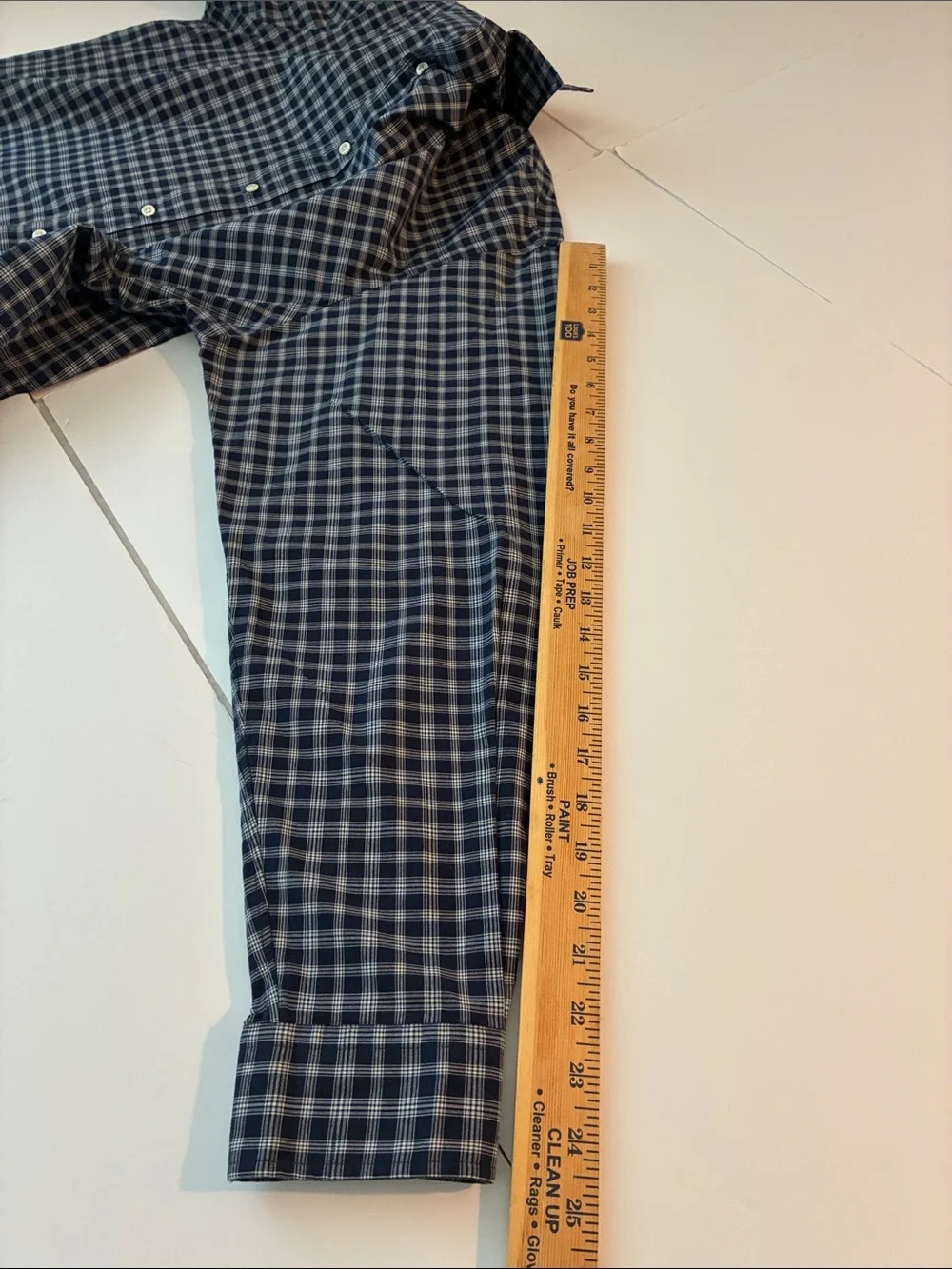 Polo by Ralph Lauren Navy and White Plaid Button-Down Shirt